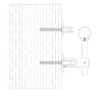 Handrail Bracket Stainless Steel 316 Round (Satin Stainless Steel)