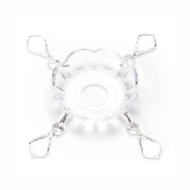 Light Bowl Cup Bobeche Crystal Chandelier Maria Theresia Silver (Diameter 100 mm, Hole 31 mm)