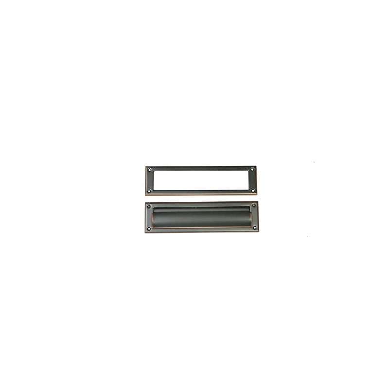 Architectural Mailboxes Steel Mail Slot Accessory, Rubbed Bronze, MS00RCAM, Rubbed