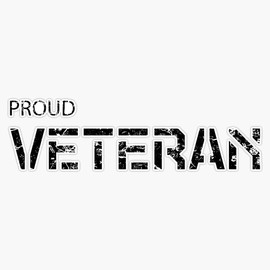 HOF Trading Veteran Veterans Vinyl Sticker Waterproof Decal Laptop Wall Window Bumper Sticker 5"