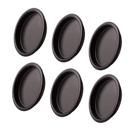 KOVOSCH 6 Pack Closet Door Finger Pull Oil Rubbed Bronze- 2-1/8” Round Sliding Finger Door Pull, Easy Snap-in Installation