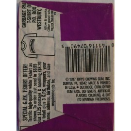 ONE 1987 Sealed Topps Garbage Pail Kids Original 7th Series 7 Wax Pack w/25cents