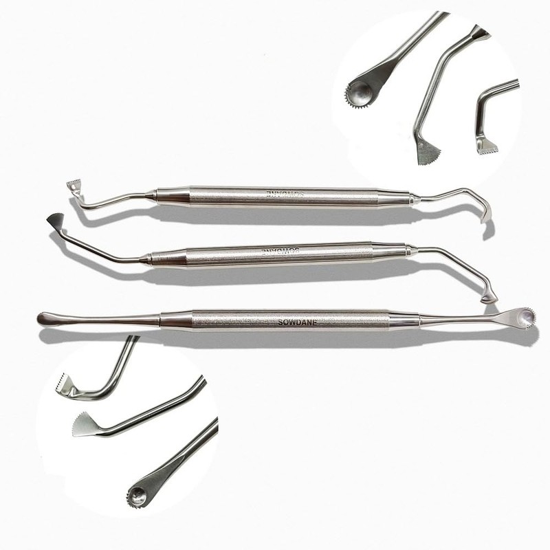 Dental Implant Surgical Instrument Periosteal Elevator for Reflecting Retractor Serrated