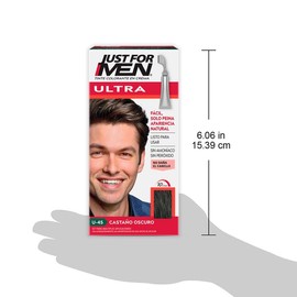 Just For Men Ultra Tinte para Canas, Castaño Oscuro U45, 35g