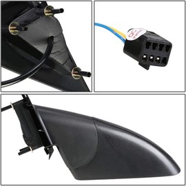 For Pontiac G6 2005-2009 Door Mirror Driver and Passenger Side | Pair | Power | Non-Heated | Sedan | Textured | Replacement For 15278129, 15278128 | GM1320291, GM1321291