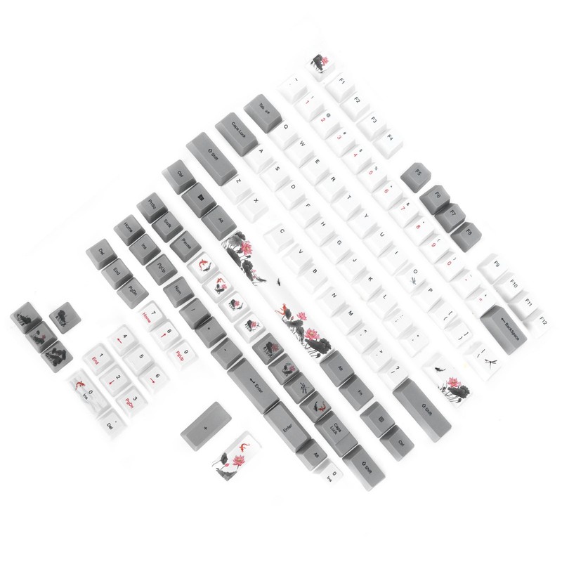 PBT Keycaps 118 Key English Style With Animal Pattern Elements