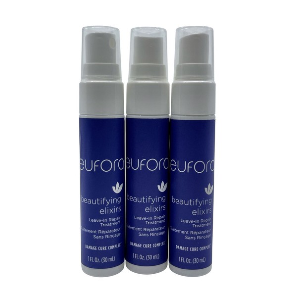 Eufora Beautifying Elixirs Leave in Repair Treatment 1 OZ Set of 3