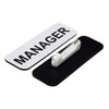 Manager 1 x 3 Name Tag, White (3 Pack)
