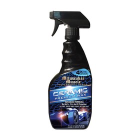 Milwaukee Muscle - Ceramic Auto Car Wax Spray - 24 Fl Oz - Milwaukee Muscle - 4X The Ceramic Coating - Detail Spray Wax - Advanced Hydrophobic Spray for Shine and Protection