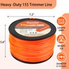 155 Trimmer Line Heavy Duty Square, 155 Weed Eater String,