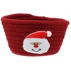 WHAMVOX Craftsmanship Christmas Storage Box Cotton Rope Baskets Woven Storage
