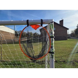 Vallerta® Portable Soccer Large Target Goal, Set of 2, Quick Attach and Detach, Sleek and Sturdy Pocket for Shooting Accuracy Training, Corner Scoring (20" inch)