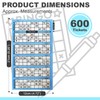 600 Bingo Tickets - Bingo Games Traditional Family Game, Educational,