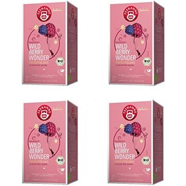 Teekanne Selected Wild Berry Organic Tea with Cup Pyramid Bag 60 g / Pack of 4