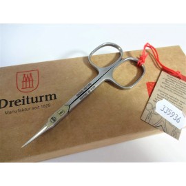 DREITURM GERMAN 3.5” STAINLESS CUTICLE SCISSOR Manicure Fine Point LG. FINGERS !