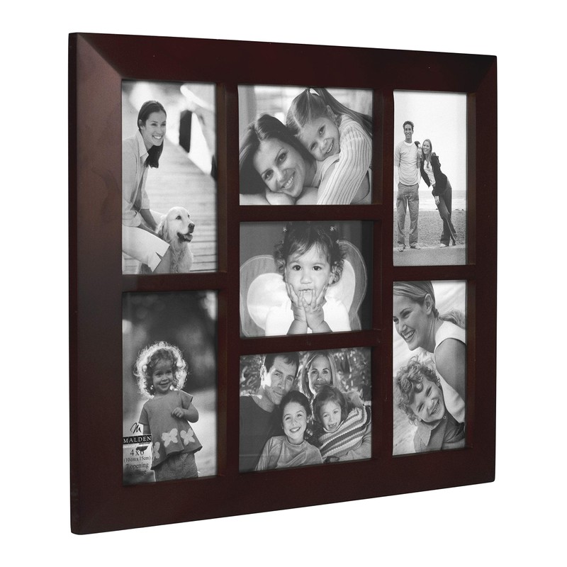 Malden International Designs Berkeley Beveled Edge Wood Collage Picture Frame,