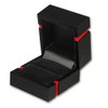 IMPPaC Jewellery Box Ring Case Black Gift Packaging Black Velvet