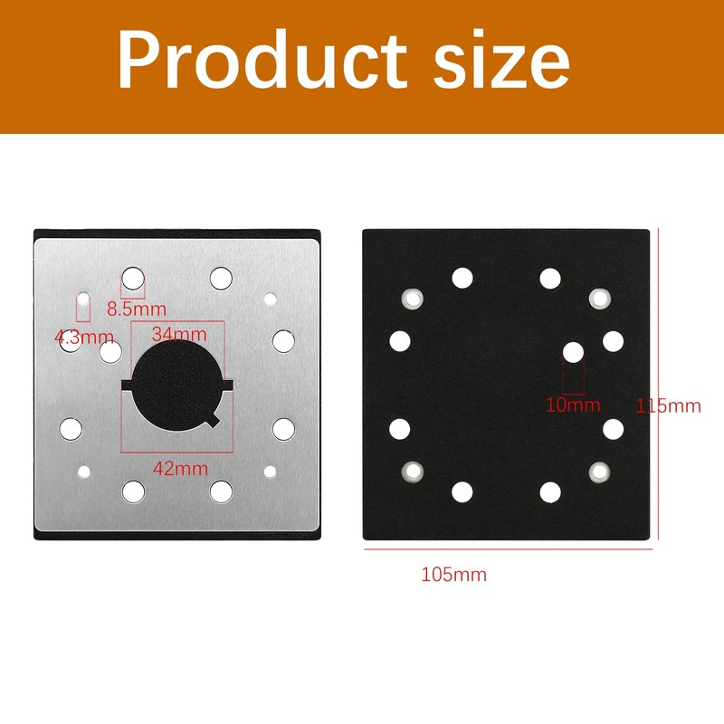 1/4 Sheet Sander Pad Backing Plate Replacement for DeWalt DW411,