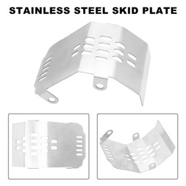 ESILUN Stainless Steel Skid Plate Protecter Guard Chassis Armor for LOSI 1/4 Promoto-MX Motorcycle RTR