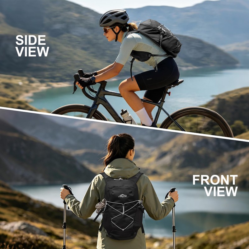 IX INOXTO Hydration Backpack with 2L Water Bladder Bag for