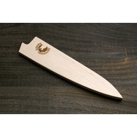 Yoshihiro Magnetic Oak Wood Saya Cover Blade Protector for Petty 150mm