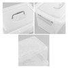 Callyne 10 L Clear Plastic Storage Box, 6-Pack Storage Latch