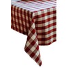 texpot Tablecloth 140 x 180 cm Ruby White Checked Cotton