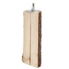 Natural Wood Hamster Feeding Food Bowl Split Climbing Ladder Platform
