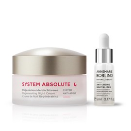 ANNEMARIE BÖRLIND System Absolute System Night Care Set - Regenerating Night Cream (50 ml) + Get to Know Size Anti-Ageing Revitalizer (5 ml) - Nourishing, Firming, Regenerating