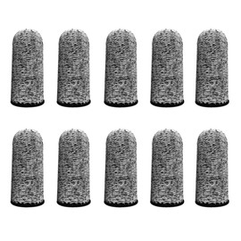 Grey, Finger Cots Cut Resistant Protection, 10 Pieces Reusable Finger Thumb Guards for Work, Kitchen, Garden, Sculpture, Anti-Slip Finger Protectors
