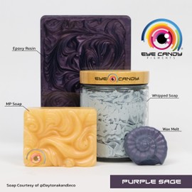 Eye Candy Pigments Premium Purple Mica Powder - Purple Sage (50gr) - for Epoxy, Resin, Soap, Paint, Woodworking, Acrylic Pouring, Bath Bombs, Fishing Lures - DIY Arts and Crafts Additive