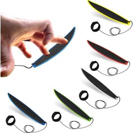 Pack of 5 Finger Surfboard, 5 Colours Miniature Surfboard Toy, Portable Creative Fingertip Toy for Children Teenagers Adults Surfers (Blue, Green, Yellow, Red, White)