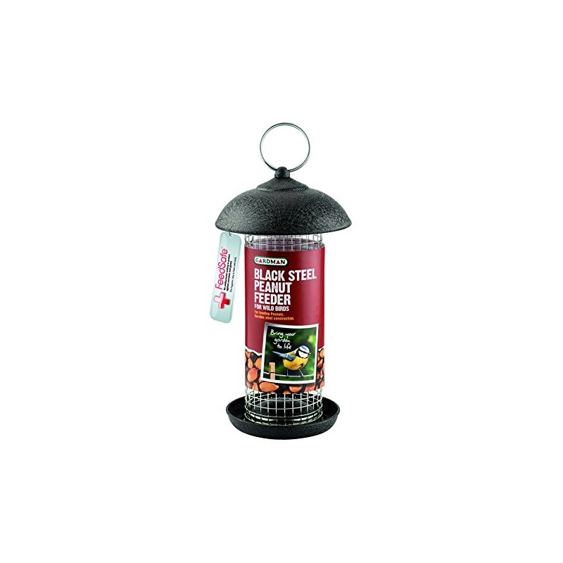 Gardman A01171 Steel Peanut Feeder - Black, Green, 16 x