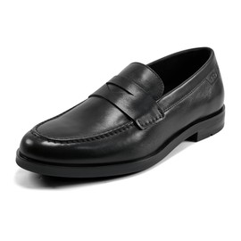 Rockport Men's Sutton Penny Loafer, Black Leather, 11 Wide
