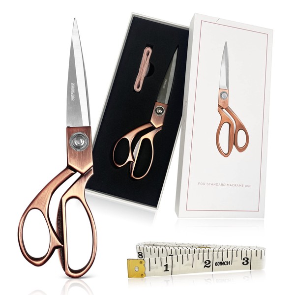BOCHIKNOT Fabric Scissors Professional 8" - Sharp Scissors Rose Gold