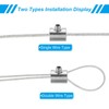 TOP-VIGOR 6Pcs 5mm Hole Wire Rope Clips Set, 304 Stainless