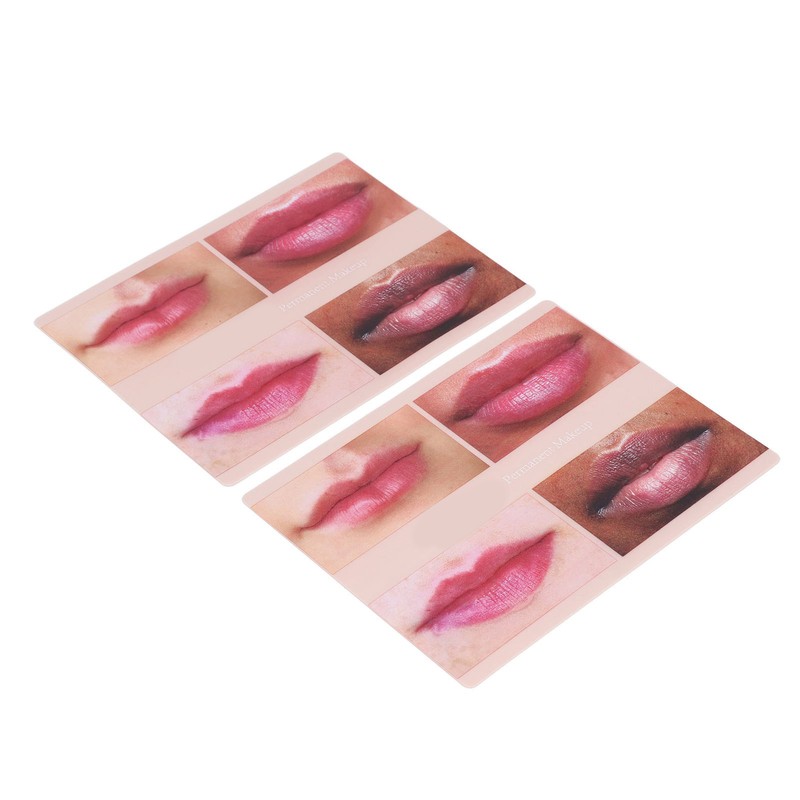 2pcs Lip Practice Skin 4 Lip Shapes Permanent Makeup Lip