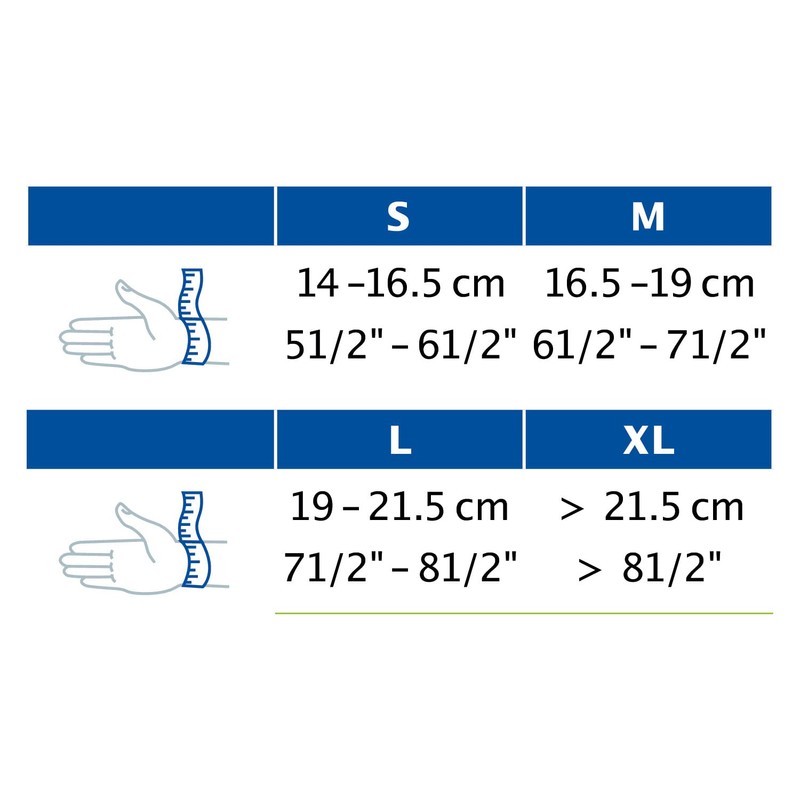 Actimove® Wrist Splint 6″ Left Black X-Large