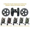 ROODO 3 Wheel Pet Stroller Dedicate Wheel Set,Original,Fast disassembly,Replacement and