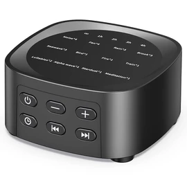 Sleepbox Sleep White Noise Sound Machines with 25 Soothing Sounds 36 Volume Levels 5 Timers Visible Sound Catalog Portable Size Memory Function for Home Office and Travel