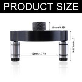 Woodworking Drilling Aid, Drilling Aid Vertical Drilling Woodworking Drill Hole Locator with 3/4/5/6/7/8/9/10 mm Stainless Steel Drill Bushings Drill Hole Centre Finder for Solid Wood, Hardwood