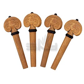 SKY Brand New 4/4 Full Size Jujubewood Violin Hand Carved Pegs Endpin Set