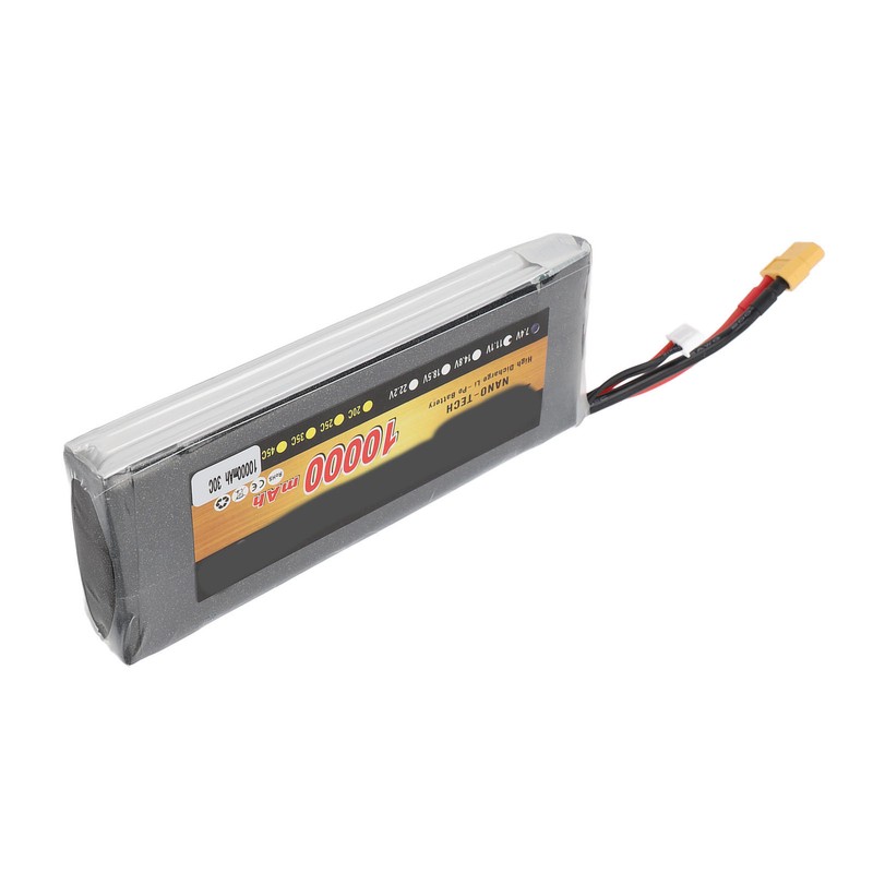 7.4V 10000mAh Lithium Battery 30C XT60 Plug RC 2S LiPo