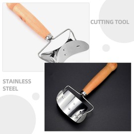 HOLIDYOYO 3pcs Stainless Steel Dumpling Wrapper Skin Dough Cutter Circle Roller Ravioli Maker Pastry Rolling Cutter Mould Pie Empanada Pierogi Calzone Making Tool for Kitchen