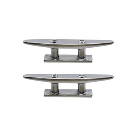 Semetall Boat Cleat 316 Stainless Steel 4 inch,Marine Dock Cleats for Boat Docks, Decks,Kayaks,Marine,Pack of 2
