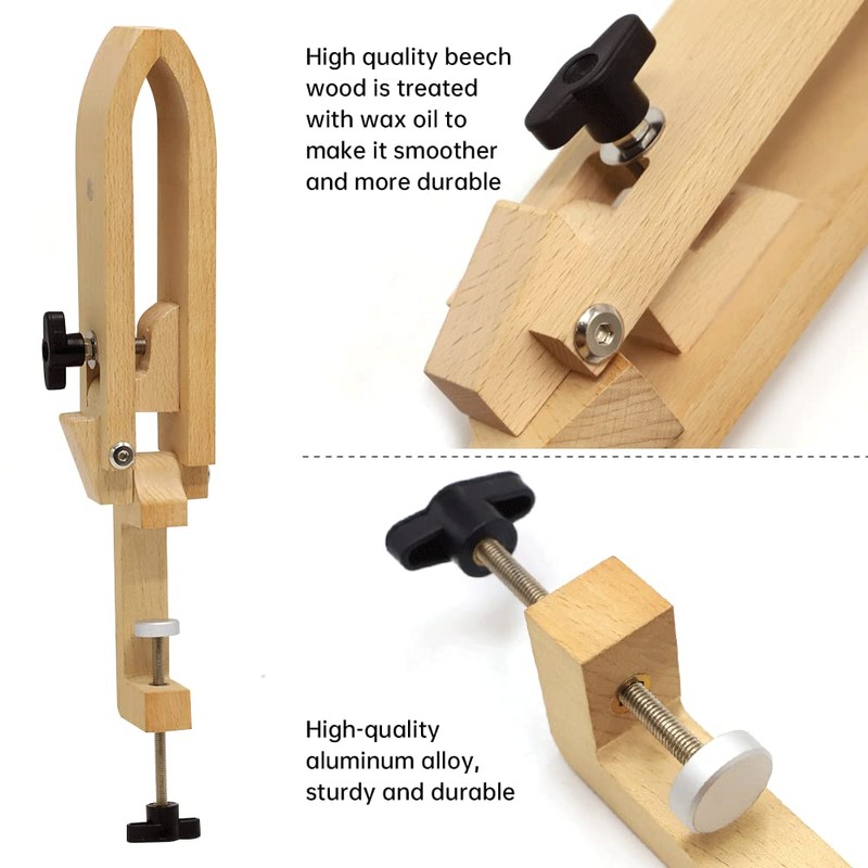 FASTTOBUY Leather Pony Leather Sewing Tool, Adjustable Improved Leather Tool,