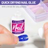 Pack of 360 Glue-On Nails, LEOBRO Fake Nails, Matte Artificial