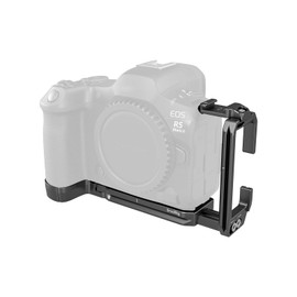 SMALLRIG L Bracket for Canon EOS R5 Mark II Horizontal L Shaped Plate with 1/4"-20 Thread Holes,QD Socket,Cold Shoe Mount,Quick Release Plate for Arca Type - 4983