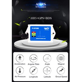 [Industry-Grade Beidou+GPS AHRS IMU] WTGAHRS2 MPU9250 10-axis Accelerometer+Gyroscope+Angle(XY 0.05° Accuracy)+Magnetometer+Air Pressure+Latitude+Longitude+Ground Speed, Navigation System