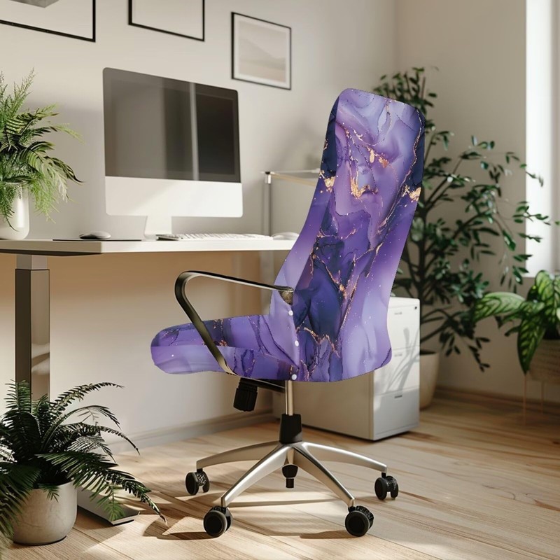 Garucesta Office Chair Cover Removable Computer Chair Slipcover Stretchable High-Back